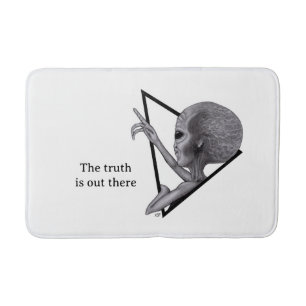 Grey Alien, the truth is out there Bath Mat