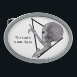 Grey Alien, the truth is out there Belt Buckle<br><div class="desc">Grey Alien,  the truth is out there,   Fantasy Art Pencil Drawing by Krisi ArtKSZP >>> More Products in Store Category >>> Alien >>> Grey Alien,  the truth is out there</div>