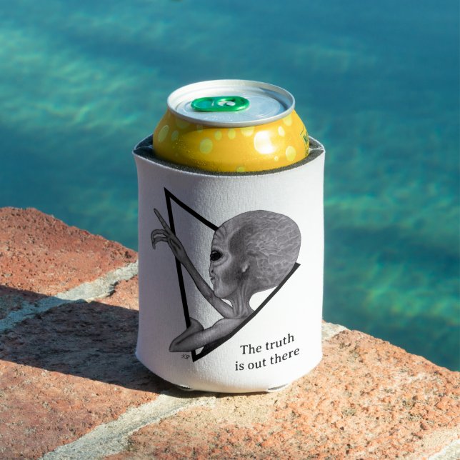 Grey Alien, the truth is out there Can Cooler (In Situ Pool)