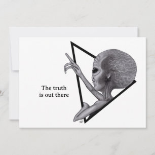 Grey Alien, the truth is out there Card