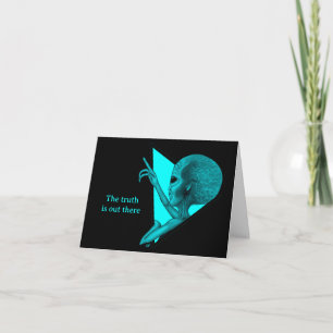 Grey Alien, the truth is out there Card