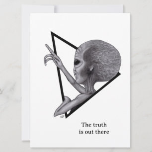 Grey Alien, the truth is out there Card