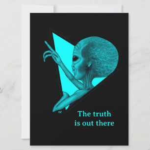Grey Alien, the truth is out there Card