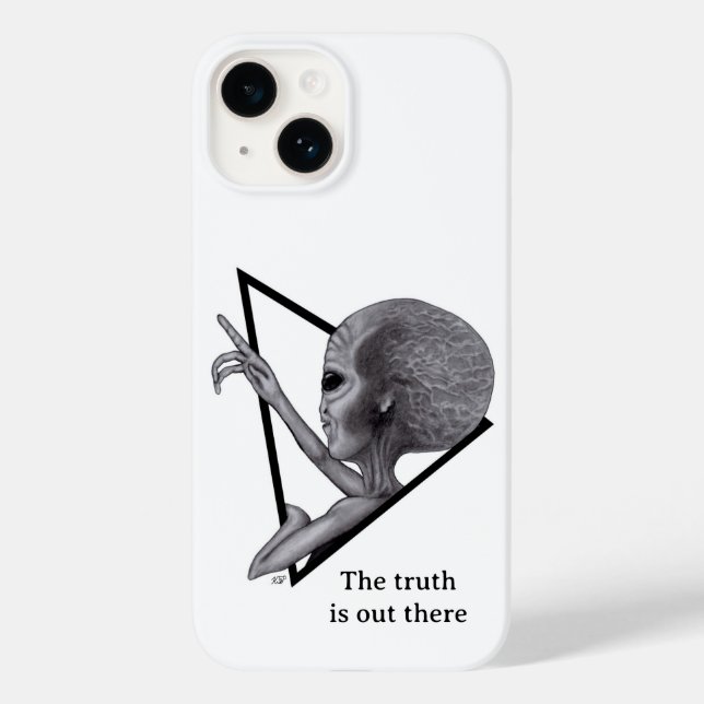 Grey Alien, the truth is out there Case-Mate iPhone Case (Back)