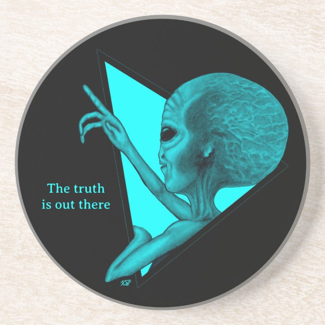 Grey Alien, the truth is out there Coaster (Front)