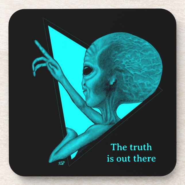 Grey Alien, the truth is out there Coaster (Front)