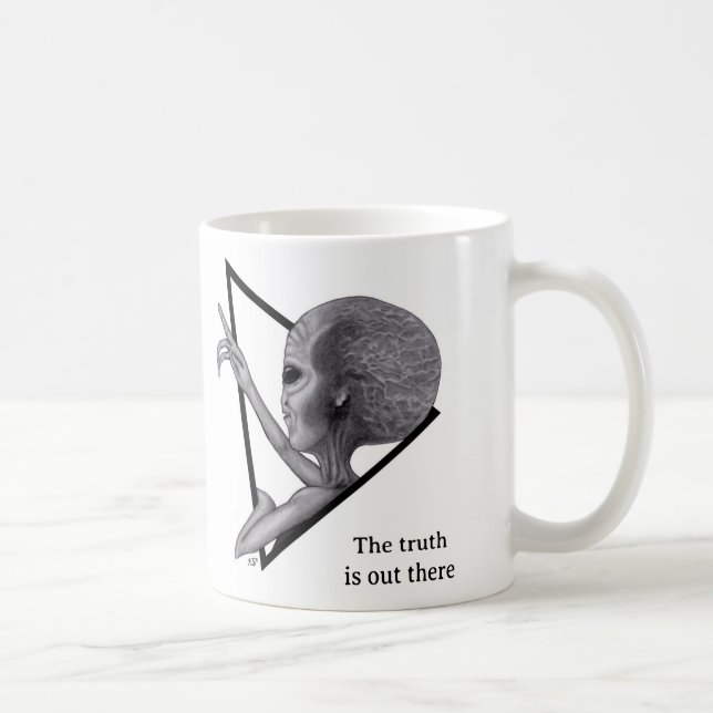 Grey Alien, the truth is out there Coffee Mug (Right)