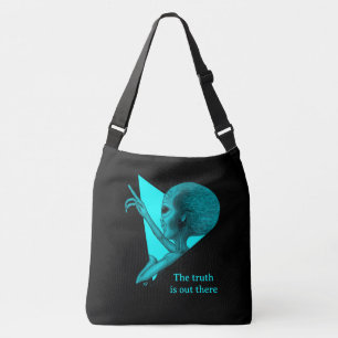 Grey Alien, the truth is out there Crossbody Bag