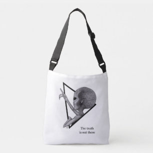Grey Alien, the truth is out there Crossbody Bag