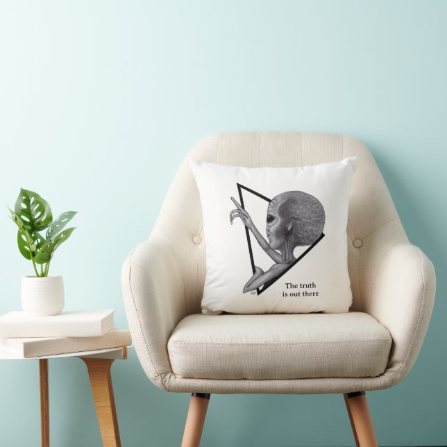 Grey Alien, the truth is out there Cushion (Chair)