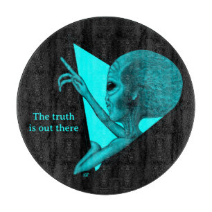 Grey Alien, the truth is out there Cutting Board