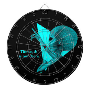 Grey Alien, the truth is out there Dartboard