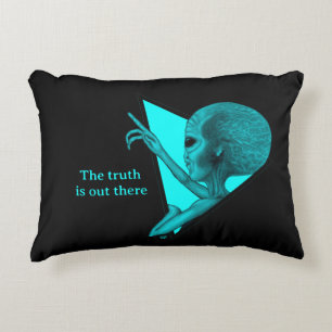 Grey Alien, the truth is out there Decorative Cushion