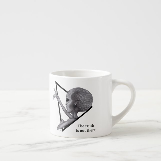 Grey Alien, the truth is out there Espresso Cup (Right)
