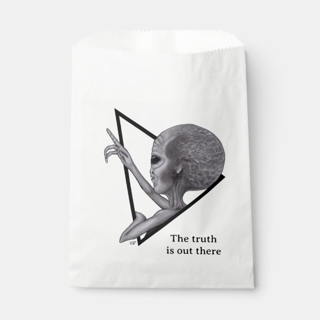 Grey Alien, the truth is out there Favour Bag (Front)