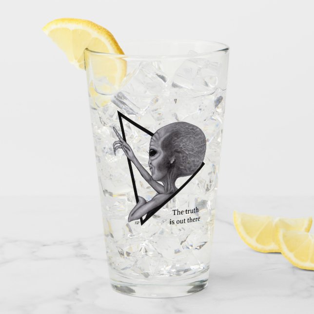 Grey Alien, the truth is out there Glass (Front Ice)