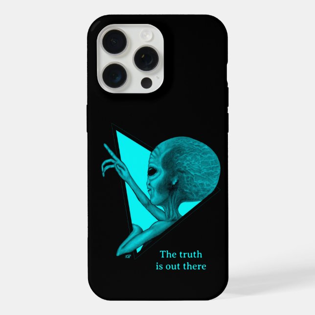 Grey Alien, the truth is out there iPhone Case (Back)