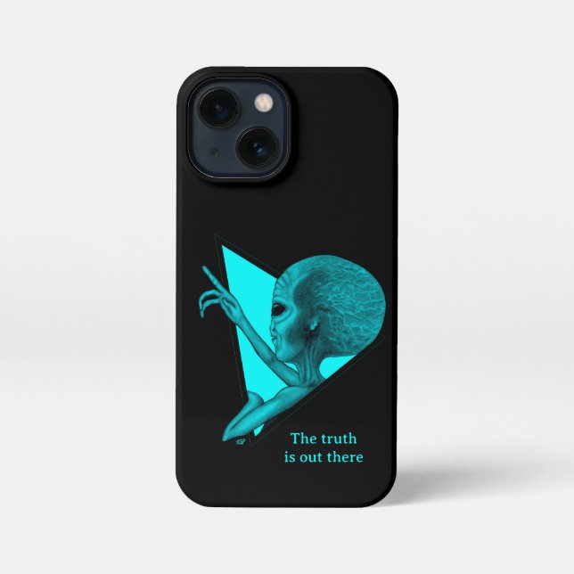 Grey Alien, the truth is out there iPhone Case (Back)
