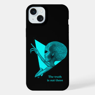 Grey Alien, the truth is out there iPhone 15 Plus Case