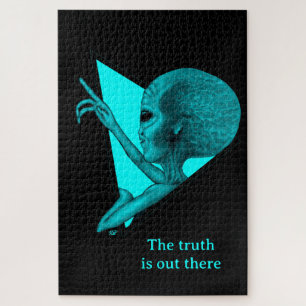 Grey Alien, the truth is out there Jigsaw Puzzle