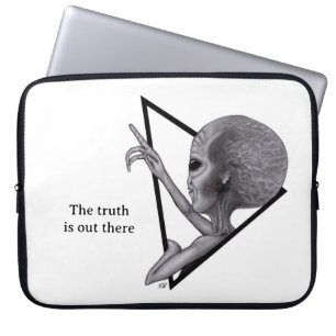 Grey Alien, the truth is out there Laptop Sleeve
