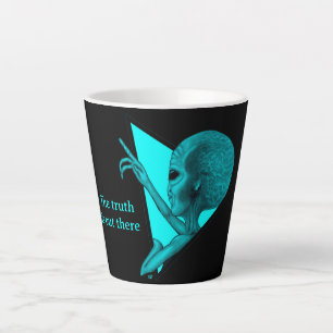Grey Alien, the truth is out there Latte Mug