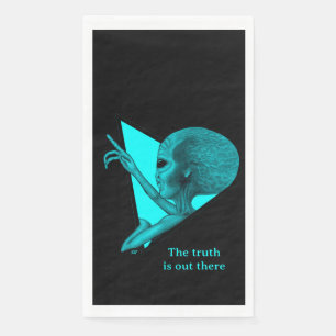 Grey Alien, the truth is out there Napkin