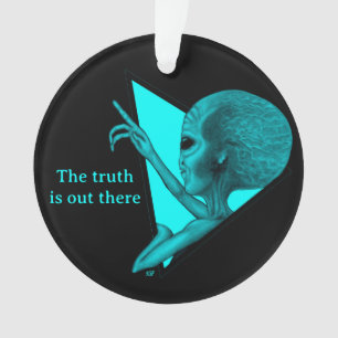Grey Alien, the truth is out there Ornament