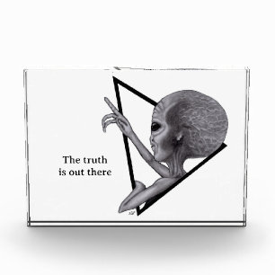 Grey Alien, the truth is out there Photo Block