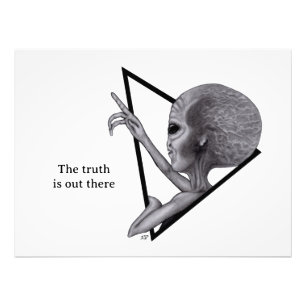 Grey Alien, the truth is out there Photo Print