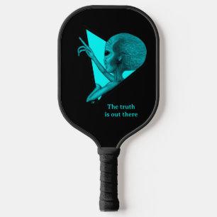Grey Alien, the truth is out there Pickleball Paddle