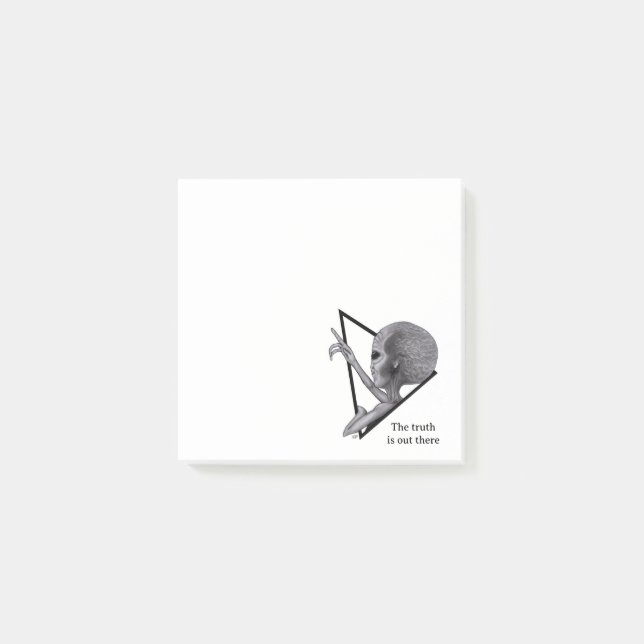 Grey Alien, the truth is out there Post-it Notes (Front)