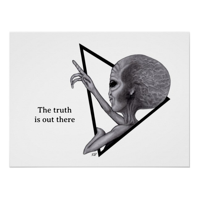 Grey Alien, the truth is out there Poster (Front)