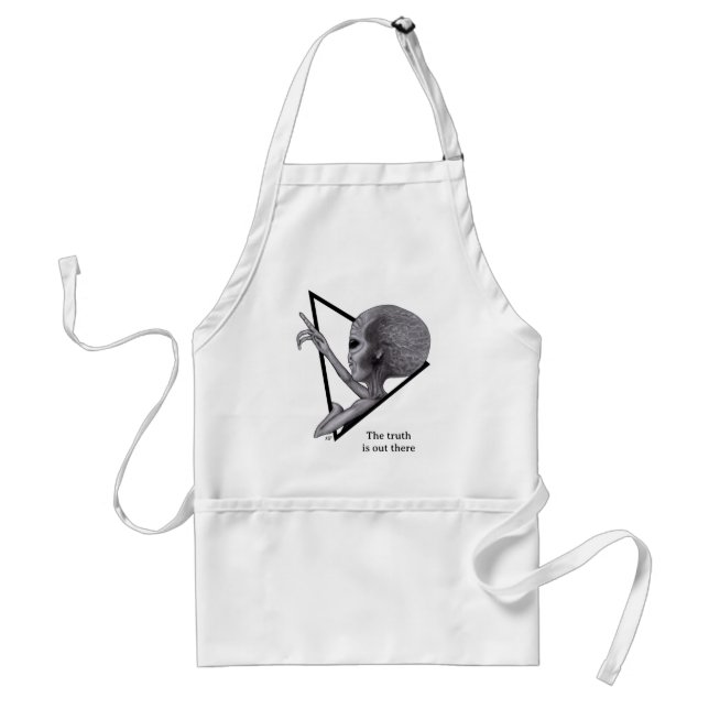 Grey Alien, the truth is out there Standard Apron (Front)