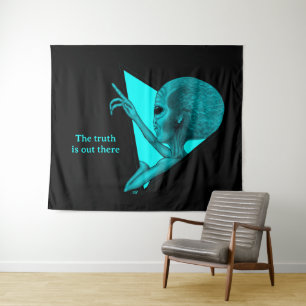 Grey Alien, the truth is out there Tapestry