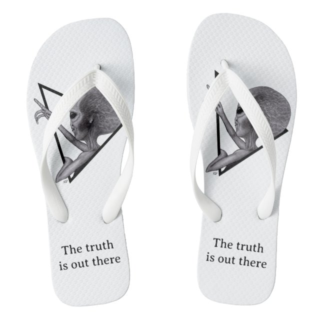 Grey Alien, the truth is out there Thongs (Footbed)