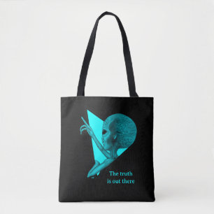 Grey Alien, the truth is out there Tote Bag