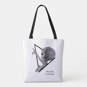 Grey Alien, the truth is out there Tote Bag