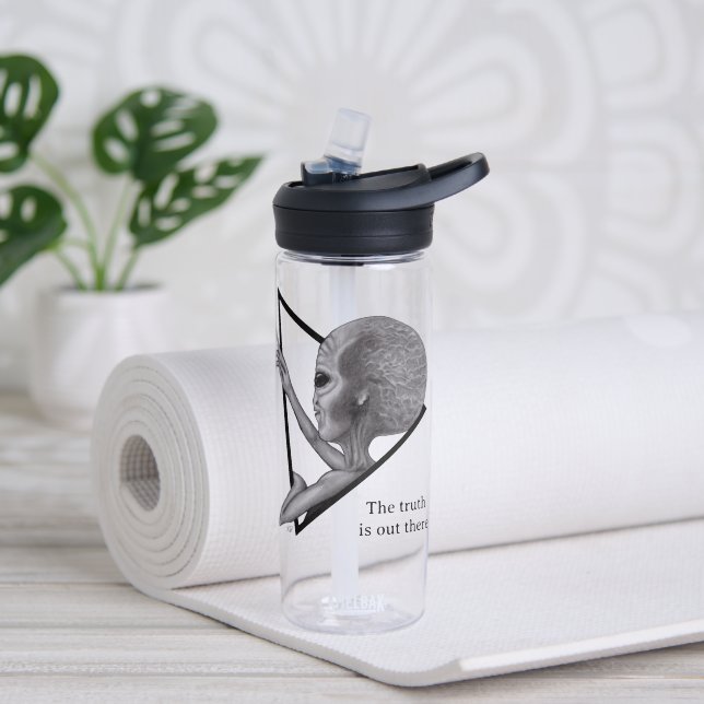Grey Alien, the truth is out there Water Bottle (Yoga)