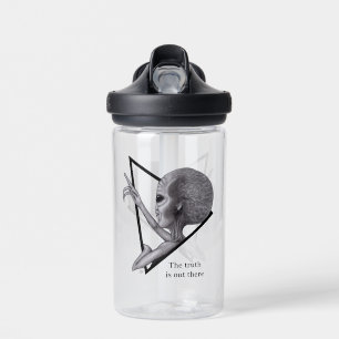 Grey Alien, the truth is out there Water Bottle