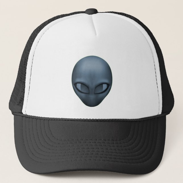 GREY ALIEN TRUCKER HAT (Front)