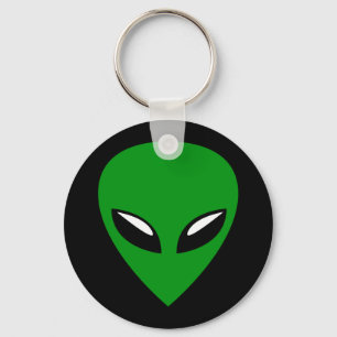 Grey Alien UFO Key Ring