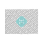 Grey and Aqua Monogrammed Arrows Pattern
