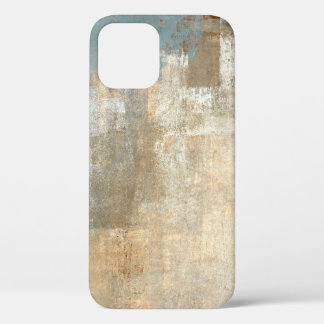 Grey and Beige Abstract Art Paintingabstract, art, iPhone 12 Case