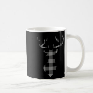 Grey And Black Buffalo Plaid Flannel Christmas Dee Coffee Mug