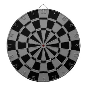 Grey And Black Dartboard