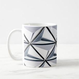 Grey and black digital wallpaper coffee mug