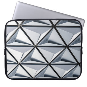 Grey and black digital wallpaper laptop sleeve