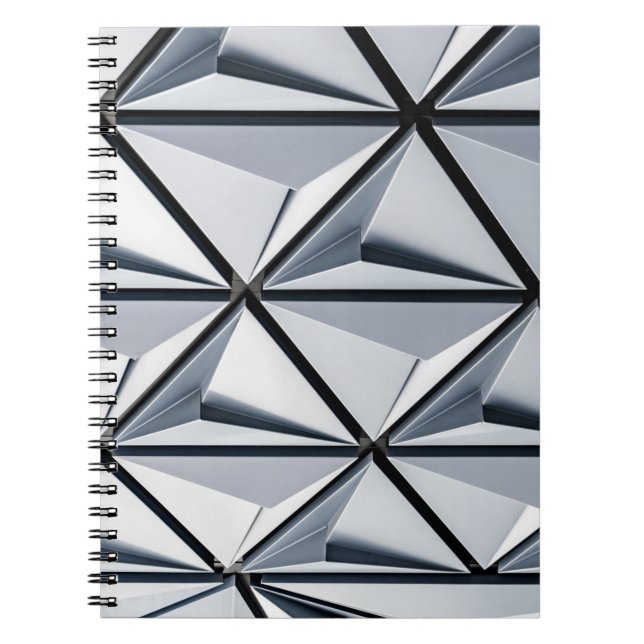 Grey and black digital wallpaper notebook (Front)