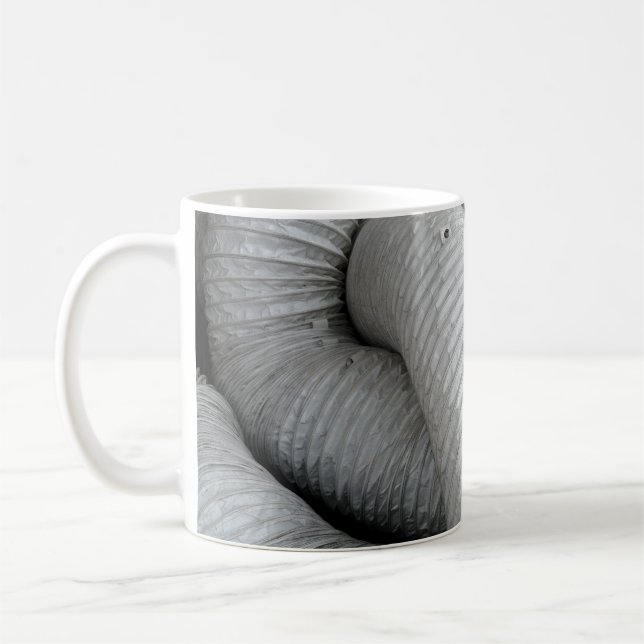 Grey and black fabric sofa coffee mug (Left)